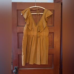 V-Neck Plunge Tunic Mini Dress sz S nwt
